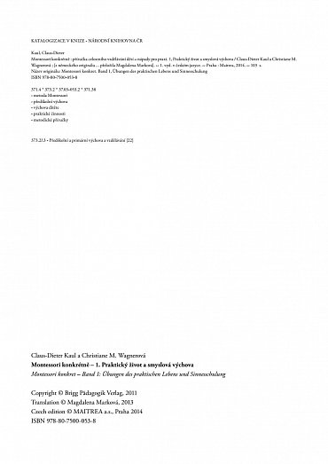 Náhled Montessori konkrétně 1 - Praktický život a smyslová výchova