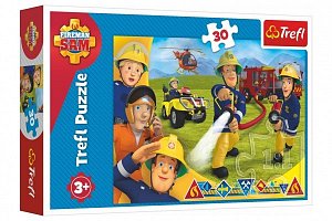 Trefl Puzzle Požárník Sam zasahuje / 30 dílků