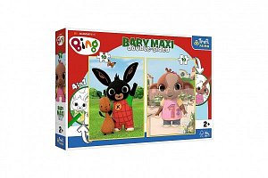 Trefl Puzzle Baby maxi Králíček Bing 2x10 dílků - oboustranné