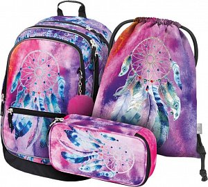 BAAGL 3 SET Core Lapač snů: batoh, penál a sáček