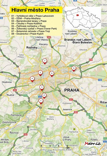 Náhled Rozhledny České republiky