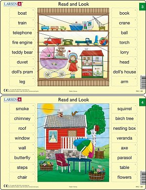 Učební puzzle MIDI - Angličtina-slovíčka RA2/16 dílků(2 druhy)