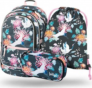 BAAGL Set 3 ks Core - Birds (batoh, penál, sáček)