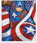 Crystal Art Obraz v rámu, Kapitán Amerika