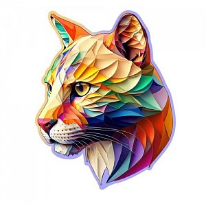 Dřevěné puzzle Barevná puma 150 dílků