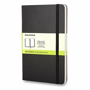 Zápisník Moleskine - tvrdé desky, L, čistý - černý