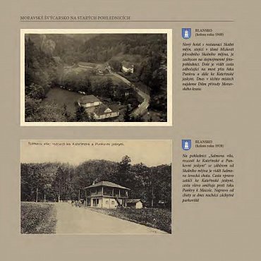 Náhled Moravské Švýcarsko na starých pohlednicích