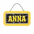 Neonová cedulka se jménem - Anna