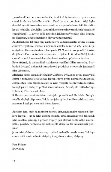 Náhled Dálkový výslech: rozhovor s Karlem Hvížďalou/Václav Havel