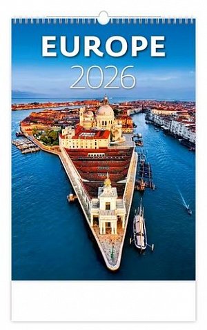 Kalendář nástěnný 2026 - Europe