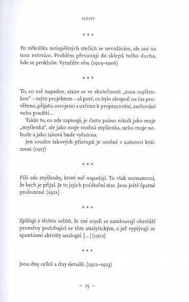 Náhled Sešity (Výběr z textů)