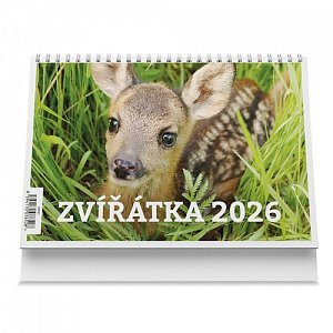 Stolní kalendář Zvířátka 2026