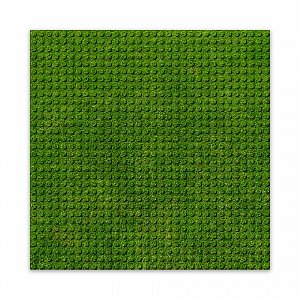 BRIXIES Plus 225.000 Designová podložka na stavění - tráva 25,5 x 25,5 cm