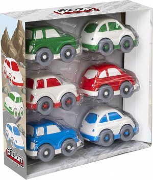 Autíčko mini plastové pro nejmenší 6 ks