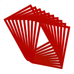 djois Magneto PRO - otevřený rámeček, A4, PVC, červený, 10 ks