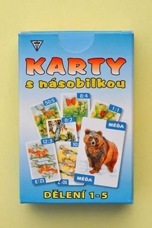 Karty s násobilkou - Násobení 1-5