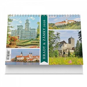 Stolní kalendář Hrady a zámky 2026