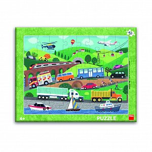 Puzzle Dopravní prostředky 40 dílků