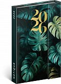 NOTIQUE Týdenní magnetický diář Monstera 2026, 11 x 16 cm