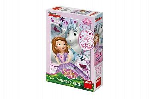 Sofie první a jednorožec: diamond puzzle 200 dílů