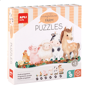 APLI edukační puzzle - My First Farm, 21 ks, 2+
