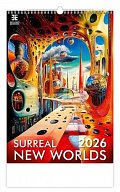 Kalendář nástěnný 2026 - Surreal Worlds