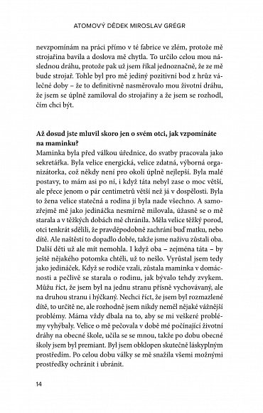 Náhled Atomový dědek Miroslav Grégr: Se skromností sobě vlastní