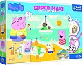 Trefl Puzzle Prasátko Peppa super maxi 24 dílků - oboustranné