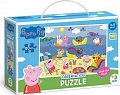 Puzzle s hledáním obrázků Prasátko Peppa 50 dílků