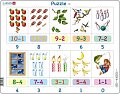 Puzzle Matematika odčítání 10-0