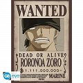One Piece Plakát - Wanted Zoro 52x38 cm