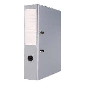 Office Products pákový pořadač Basic, A4/75 mm, PP, kovová lišta, šedý