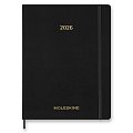 Diář Moleskine Essential 2026 - měkké desky, XXL, týdenní, vertikální, černý