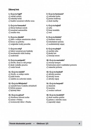 Náhled Neztraťte hlavu - Zábavné úkoly pro seniory