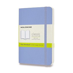 Zápisník Moleskine - měkké desky, S, čistý - nebesky modrý