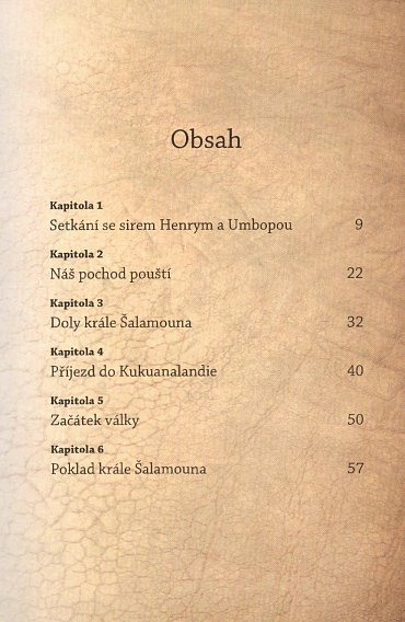 Náhled Doly krále Šalamouna - Světová četba pro školáky
