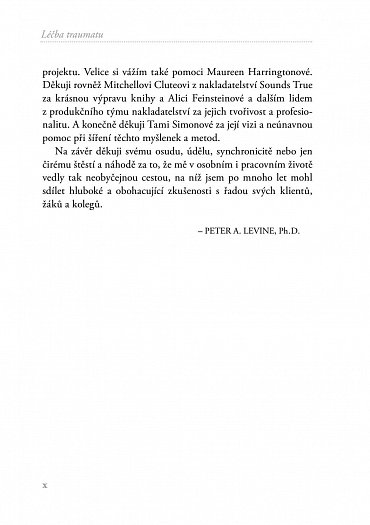 Náhled Léčba traumatu - Program probuzení moudrosti těla