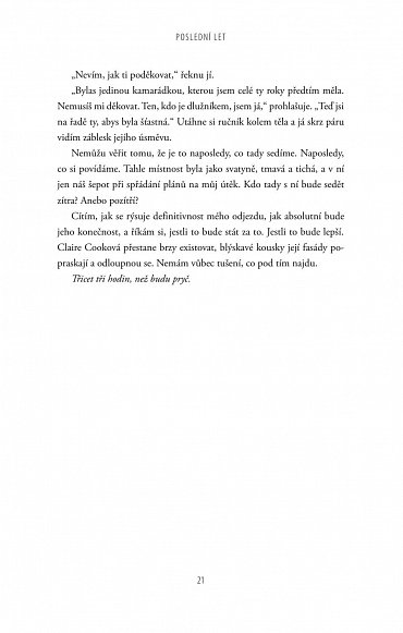 Náhled Poslední let