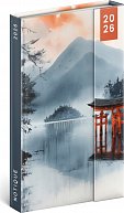 NOTIQUE Týdenní magnetický diář Japonsko 2026, 13 x 21 cm