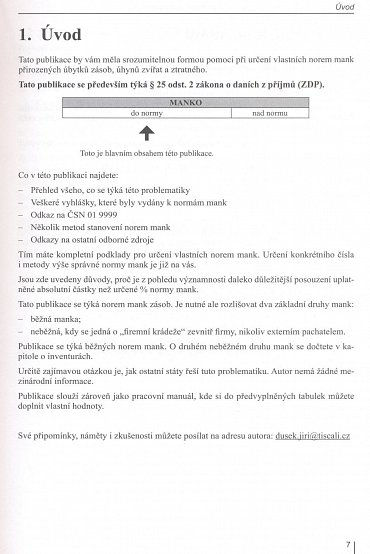 Náhled Normy mank přirozených úbytků, úhynů zvířat a ztratného zásob - Praktický návod s podklady na jejich určení