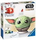 3D Puzzle-Ball: Star Wars: Baby Yoda s ušima 72 dílků