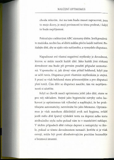 Náhled Naučený optimismus - Jak změnit své myšlení a život