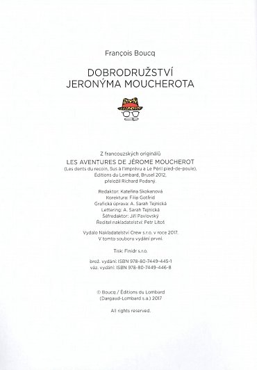 Náhled Dobrodružství Jeronýma Moucherota, 1.  vydání