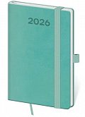 Diář 2026 týdenní kapesní Print Pop - světle zelená