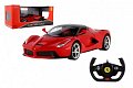 Auto RC Ferrari RASTAR červené plast 32cm 2,4GHz na dálk. ovládání na baterie v krabici 43x19x23cm