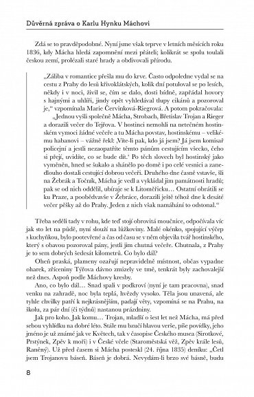 Náhled Důvěrná zpráva o Karlu Hynku Máchovi, 4.  vydání