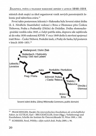 Náhled Železnice, pošta a telegraf rakouské armády v letech 1848-1914