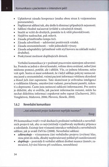 Náhled Komunikace s pacientem v intenzivní péči