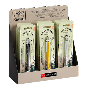 Miquelrius multifunkční pero 5 v 1, 12 ks, modrá náplň, displej, mix barev