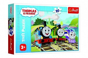 Puzzle Mašinka Tomáš: Veselý Tomáš 30 dílků